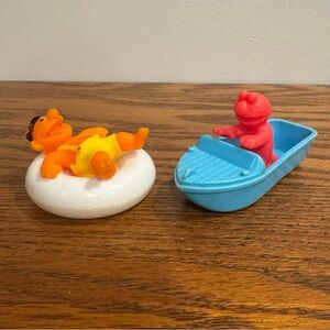 Vintage ILLCO Sesame Street Bath Tub Toy Replacement Pieces Elmo Boat Ernie Tube